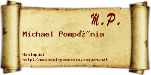 Michael Pompónia névjegykártya
